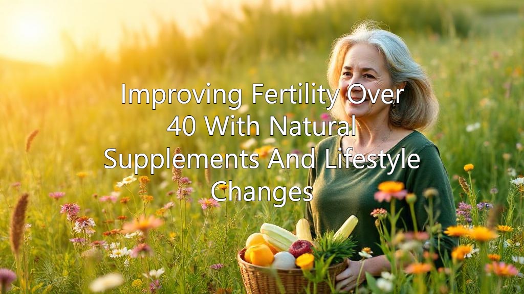 Improving Fertility Over 40 With Natural Supplements And Lifestyle ...