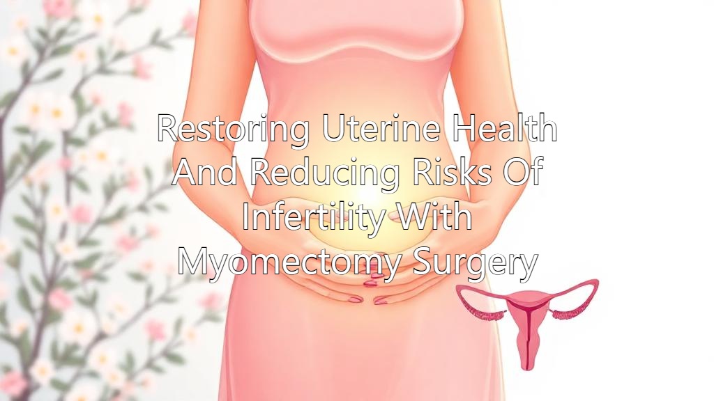 Restoring Uterine Health And Reducing Risks Of Infertility With Myomectomy Surgery